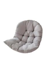Rackhams 80cm W x 108cm H Light Grey Hanging Egg Swing Chair Cushion - thumbnail 4