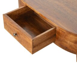 Rackhams Chestnut Rounded Coffee Table - thumbnail 6