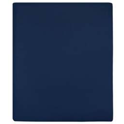 Rackhams Jersey Fitted Sheets 2 pcs Navy Blue 100x200 cm Cotton - thumbnail 1