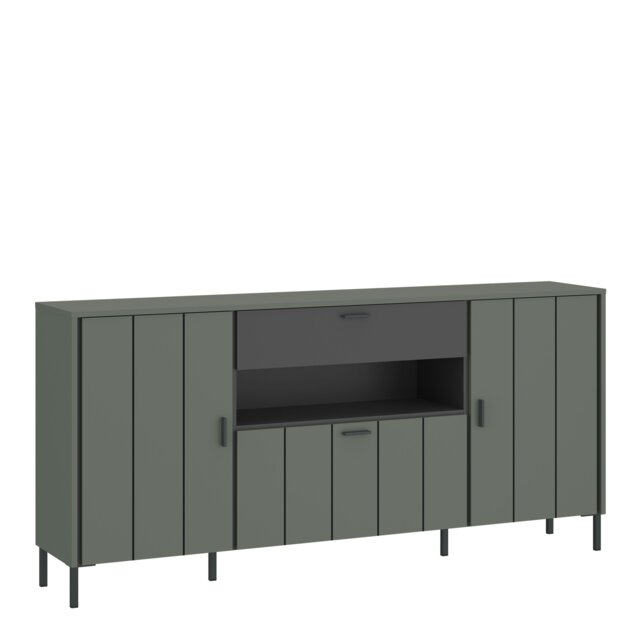 Rackhams Arundel Sideboard 2 Door 1 Flap 1 Drawer in Green/Grey - Green - 173.2 - 1 - image 1