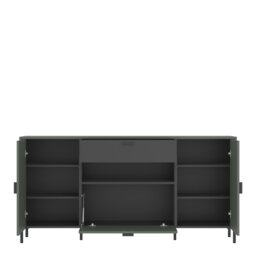 Rackhams Arundel Sideboard 2 Door 1 Flap 1 Drawer in Green/Grey - Green - 173.2 - 1 - thumbnail 2