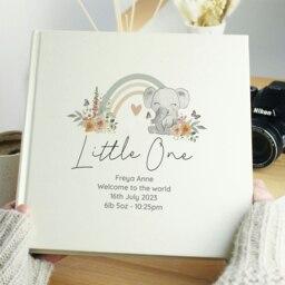 Rackhams Personalised Floral Elephant Square Photo Album - thumbnail 4