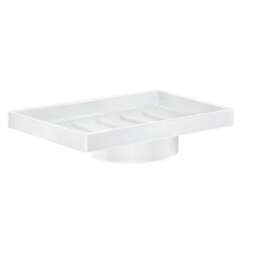 Rackhams Porcelain Spare Replacement Rectangular Soap Dish Tray for Wall Mounted Soap Dish Holders