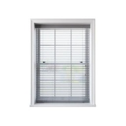 Rackhams White Faux Wood Venetian Blind With Strings - 60cm - thumbnail 1