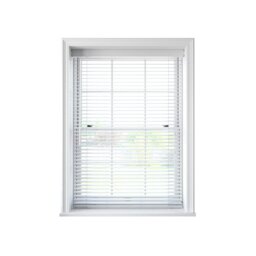 Rackhams White Faux Wood Venetian Blind With Strings - 60cm - thumbnail 2