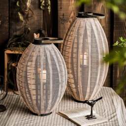 Rackhams AN7 Garden Decoration, A Set Of Two Candle Cages - thumbnail 1