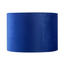 Rackhams Deep Sea Blue Velvet Drum Lamp Shade with Inner Floral Pattern Lining - thumbnail 3