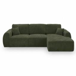 Rackhams Sereno Jumbo Cord Right Hand Sofa Fullback - Khaki - thumbnail 1