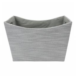 Rackhams Serena Fabric Magazine Storage Holder for Living Room Organisation, Light Grey - thumbnail 2