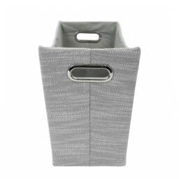 Rackhams Serena Fabric Magazine Storage Holder for Living Room Organisation, Light Grey - thumbnail 3