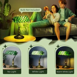 Rackhams Stained Glass Table Lamp, for Bedroom Bedside - thumbnail 6