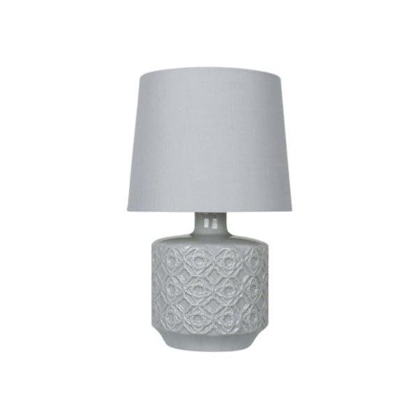 Rackhams Mara Grey Ceramic Table Lamp - image 1