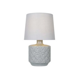 Rackhams Mara Grey Ceramic Table Lamp - thumbnail 3
