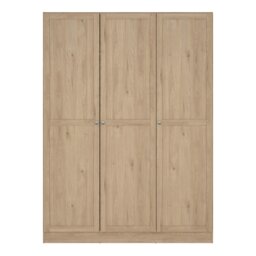 Rackhams Brande Wardrobe with 3 Frame Doors in Jackson Hickory - Brown - Malemine - 1 - thumbnail 2