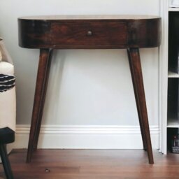 Rackhams Solid Wood Albion Light Walnut Console Table - thumbnail 1
