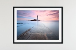 Rackhams Path To St Marys Lighthouse - Framed Print 20 x 16 inch