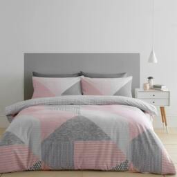 Rackhams Larsson Geo Duvet Cover Set - Teal - Single - thumbnail 4