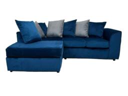 Rackhams Velvia Living Room Furniture Range - Swivel Chair - Plush Midnight Blue - thumbnail 6