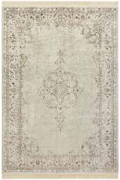 Rackhams Oriental Velvet With Fringes Vintage Cream Rug - 195X300 cm - thumbnail 1