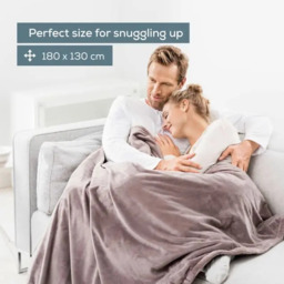 Rackhams HD75T Cosy Heated Snuggie Throw Taupe - thumbnail 3