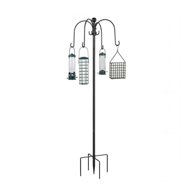 Rackhams Complete Bird Feeding Station 4 Feeders Outdoor Garden Wild Birds Feeder - image 1