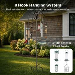 Rackhams Complete Bird Feeding Station 4 Feeders Outdoor Garden Wild Birds Feeder - thumbnail 6