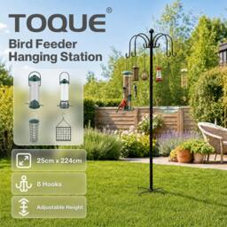 Rackhams Complete Bird Feeding Station 4 Feeders Outdoor Garden Wild Birds Feeder - thumbnail 2