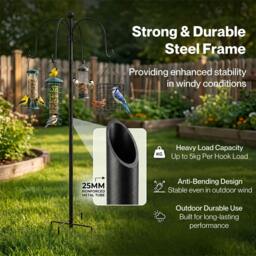 Rackhams Complete Bird Feeding Station 4 Feeders Outdoor Garden Wild Birds Feeder - thumbnail 5