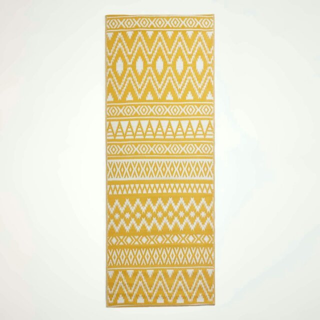 Rackhams Outdoor Rug Luxury Waterproof Reversible Recycled, For Garden, Anna Aztec - 75 x 200 cm - image 1
