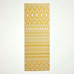 Rackhams Outdoor Rug Luxury Waterproof Reversible Recycled, For Garden, Anna Aztec - 75 x 200 cm - thumbnail 1