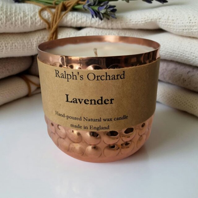 Rackhams Lavender Essential Oil Candle - Decorative Copper - image 1