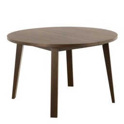 Rackhams A-Line Round Dining Table Smoked Oak - Brown - No - Brown - thumbnail 1