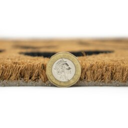 Rackhams Eco-Friendly Latex Backed Coir Entrance Doormat, 40x70cm - Hearts - 1 - Brown - thumbnail 5