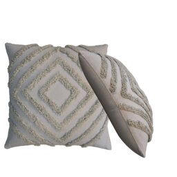 Rackhams Tacy Grey Cushion Set of 2 - thumbnail 2