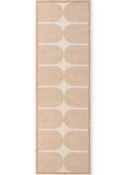 Rackhams Reversible Beige Indoor-Outdoor Rug - 80X250 cm - thumbnail 1