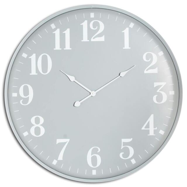 Rackhams Ashmount Wall Clock - Grey - 80cm x 5cm x 80cm - Grey - 100% Mixed - image 1