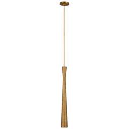 Rackhams Utopia Tall Pendant Light - Antique Burnished Brass - thumbnail 4
