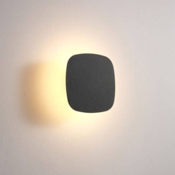 Rackhams 6 Watt Square Black IP65 Vanity Wall Light - thumbnail 2