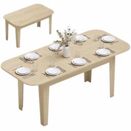 Rackhams 140-180 cm Extendable Oval Dining Table for 4-6 Round Edges - Oak - thumbnail 2