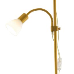 Rackhams Gold Mother and Child Floor Lamp with Adjustable Reading Light and Switches - thumbnail 3