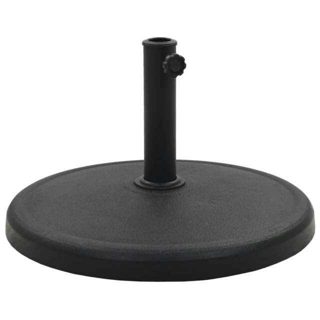 Rackhams Parasol Base Round Polyresin 19 kg Black