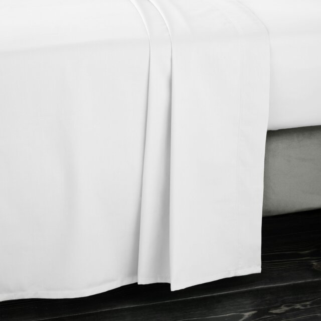 Rackhams 400 Thread Count Cotton Sateen Flat Sheet - Super King - image 1