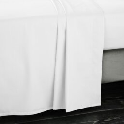 Rackhams 400 Thread Count Cotton Sateen Flat Sheet - Super King