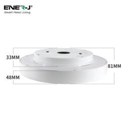 Rackhams Ceiling Light for Bedroom – Round LED Ceiling Light with Moving Cloud SKY Effect, Dimmable Smart WiFi Modern Ceiling Light (39cm Round) - thumbnail 5