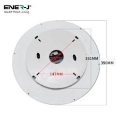 Rackhams Ceiling Light for Bedroom – Round LED Ceiling Light with Moving Cloud SKY Effect, Dimmable Smart WiFi Modern Ceiling Light (39cm Round) - thumbnail 6