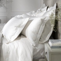 Rackhams White 600 Thread Count Egyptian Cotton Bed Sets with 40cm Deep Fitted Sheet Superking Pillowcases - Super King - thumbnail 1