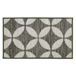 Rackhams Fiora Machine Washable Door Mat, 44x75cm, Pewter - thumbnail 2