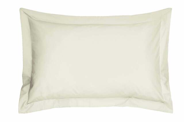 Rackhams 100% Egyptian Cotton T200 Oxford Pillowcase - Ivory - Pillowcase (48cm x 74cm)