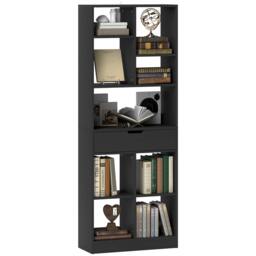 Rackhams Freestanding Bookcase Display Shelf with Drawer for Home Office - thumbnail 1