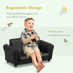 Rackhams Kids Sofa 2 Seater Childrens Armchair Furniture Bedroom Playroom - thumbnail 4